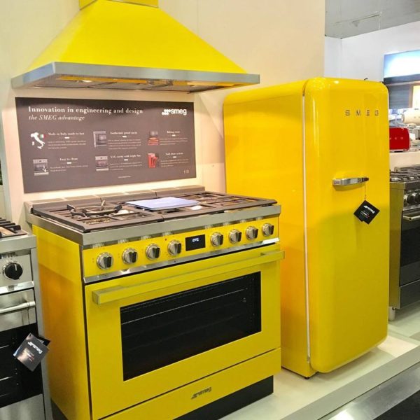 Yellow appliances by Smeg