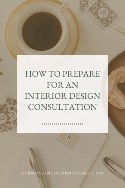How to prepare for an interior design consultation graphic